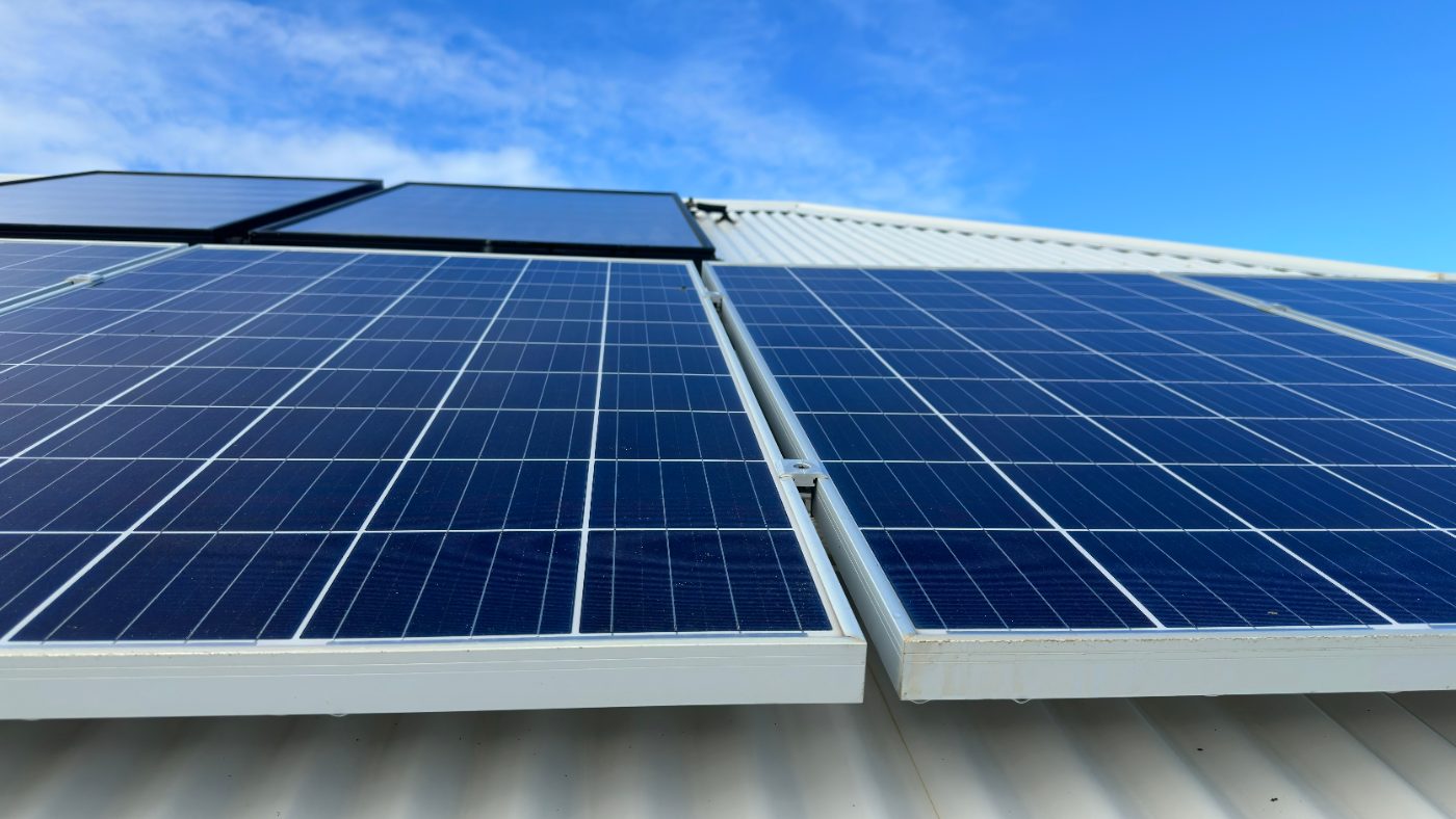 Rooftop solar panels cleaned and coated on a northern-suburbs Perth home